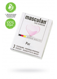 Супертонкие презервативы Masculan Pur - 3 шт. - Masculan - купить с доставкой в Пушкино