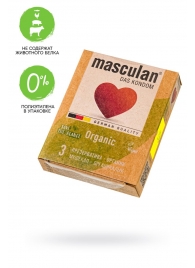 Экологически чистые презервативы Masculan Organic - 3 шт. - Masculan - купить с доставкой в Пушкино