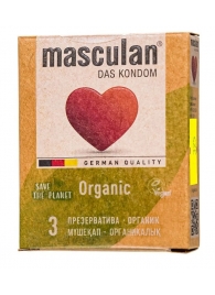 Экологически чистые презервативы Masculan Organic - 3 шт. - Masculan - купить с доставкой в Пушкино