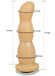 Телесная рельефная насадка Harness - 15,9 см. - LOVETOY (А-Полимер) - купить с доставкой в Пушкино