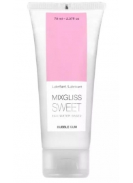 Смазка на водной основе Mixgliss Sweet с ароматом бабл-гам - 70 мл. - Mixgliss - купить с доставкой в Пушкино