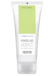 Смазка на водной основе Mixgliss Addict с ароматом цитруса - 70 мл. - Mixgliss - купить с доставкой в Пушкино