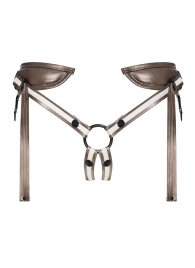 Бронзовый пояс для насадок Desirous Harness - Strap-on-me - купить с доставкой в Пушкино
