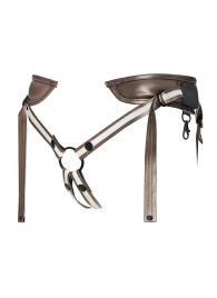 Бронзовый пояс для насадок Desirous Harness - Strap-on-me - купить с доставкой в Пушкино