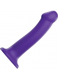 Фиолетовый фаллоимитатор-насадка Strap-On-Me Dildo Dual Density size L - 19 см. - Strap-on-me - купить с доставкой в Пушкино
