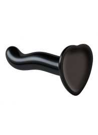 Черный фаллоимитатор-насадка Strap-On-Me P G spot Dildo size S - 16,4 см. - Strap-on-me - купить с доставкой в Пушкино