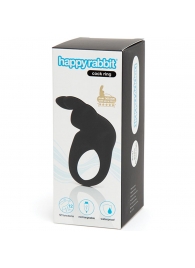 Черное эрекционное виброкольцо Happy Rabbit Rechargeable Rabbit Cock Ring - Happy Rabbit - в Пушкино купить с доставкой