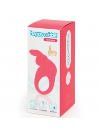 Розовое эрекционное виброкольцо Happy Rabbit Rechargeable Rabbit Cock Ring - Happy Rabbit - в Пушкино купить с доставкой