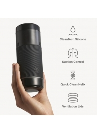 Черный мастурбатор с контролем всасывания Arcwave Pow Stroker - Arcwave - в Пушкино купить с доставкой
