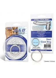 Стальное эрекционное кольцо STEEL COCK RING - 3.5 см. - BlueLine - в Пушкино купить с доставкой