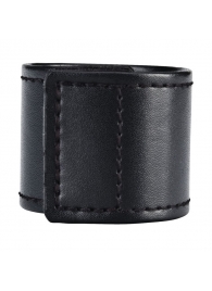 Хомут-утяжка для мошонки из искусственной кожи на липучке VELCRO BALL STRETCHER- 4 см. - BlueLine - в Пушкино купить с доставкой