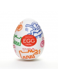 Мастурбатор-яйцо Keith Haring EGG STREET - Tenga - в Пушкино купить с доставкой