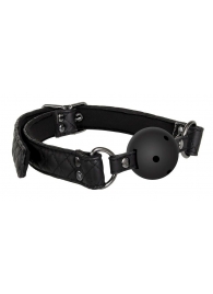 Черный кляп-шарик BALL GAG DIAMOND - Dream Toys - купить с доставкой в Пушкино
