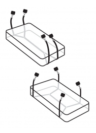 Фиксаторы для кровати WRAPAROUND MATTRESS RESTRAIN - Pipedream - купить с доставкой в Пушкино