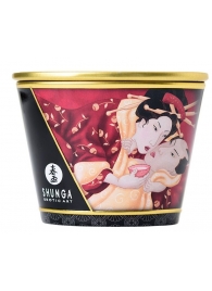 Массажная  свеча Sparkling Strawberry Wine с ароматом клубничного вина - 170 мл. - Shunga - купить с доставкой в Пушкино