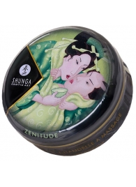 Массажная свеча Exotic Green Tea с ароматом зелёного чая - 30 мл. - Shunga - купить с доставкой в Пушкино