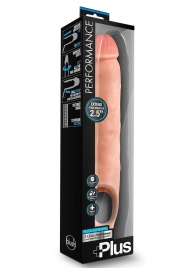 Телесная насадка-удлинитель 11.5 Inch Silicone Cock Sheath Penis Extender - 29,2 см. - Blush Novelties - в Пушкино купить с доставкой