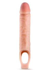 Телесная насадка на пенис 10 Inch Cock Sheath Extender - 25 см. - Blush Novelties - в Пушкино купить с доставкой