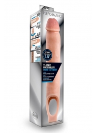 Телесная насадка на пенис 11.5 Inch Cock Sheath Penis Extender - 29,2 см. - Blush Novelties - в Пушкино купить с доставкой