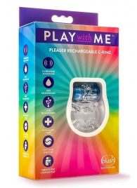 Фиолетовое эрекционное виброкольцо Pleaser Rechargeable C-Ring - Blush Novelties - в Пушкино купить с доставкой