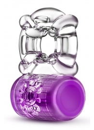 Фиолетовое эрекционное виброкольцо Pleaser Rechargeable C-Ring - Blush Novelties - в Пушкино купить с доставкой