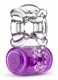 Фиолетовое эрекционное виброкольцо One Night Stand Vibrating C-Ring - Blush Novelties - в Пушкино купить с доставкой