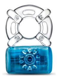 Синее эрекционное виброкольцо One Night Stand Vibrating C-Ring - Blush Novelties - в Пушкино купить с доставкой