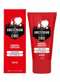 Пролонгирующий лубрикант Numbing CBD from Amsterdam - 50 мл. - Shots Media BV - купить с доставкой в Пушкино