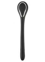 Черный гибкий уретральный стимулятор с вибрацией Vibrating Bendable Dilator - 13,5 см. - Orion - купить с доставкой в Пушкино