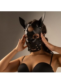 Черная маска  Собака  с ушками - Crazy Handmade - купить с доставкой в Пушкино