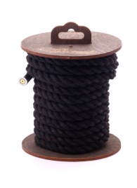 Черная хлопковая веревка для бондажа на катушке - 5 м. - Crazy Handmade - купить с доставкой в Пушкино