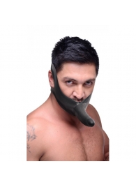 Черный кляп-страпон Masters Mini Face Fuck Strap-On - 14 см. - XR Brands - купить с доставкой в Пушкино