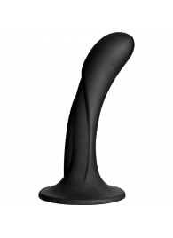 Черная изогнутая насадка Vac-U-Lock G-Spot - 16,5 см. - Doc Johnson - купить с доставкой в Пушкино