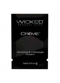 Крем для массажа и мастурбации Wicked Stroking and Massage Creme - 3 мл. - Wicked - купить с доставкой в Пушкино