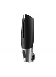 Черный мастурбатор с вибрацией Power Masturbator - Satisfyer - в Пушкино купить с доставкой