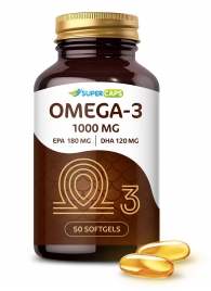 Пищевая добавка SuperCaps OMEGA-3 - 50 капсул (1000 мг) - SuperCaps - купить с доставкой в Пушкино