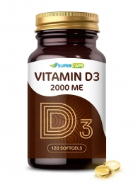 Пищевая добавка SuperCaps VITAMIN D3 2000 ME - 120 капсул - SuperCaps - купить с доставкой в Пушкино