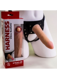 Страпон Харнесс из трусиков и насадки-фаллоса - 17,5 см. - LOVETOY (А-Полимер) - купить с доставкой в Пушкино