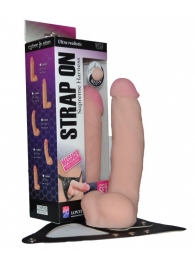 Реалистичный фаллос на поясе Harness - 20,5 см. - LOVETOY (А-Полимер) - купить с доставкой в Пушкино