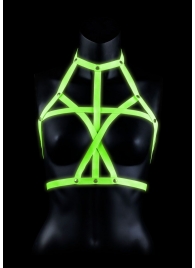 Портупея Bra Harness с неоновым эффектом - размер L-XL - Shots Media BV - купить с доставкой в Пушкино