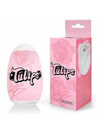 Белый нереалистичный мастурбатор в форме бутона цветка Tulips - 1137 - в Пушкино купить с доставкой