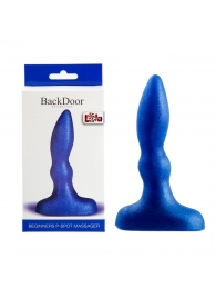 Синий анальный стимулятор Beginners p-spot massager - 11 см. - Lola Games - в Пушкино купить с доставкой