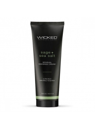 Массажный легкий крем WICKED Sage plus Sea Salt - 120 мл. - Wicked - купить с доставкой в Пушкино