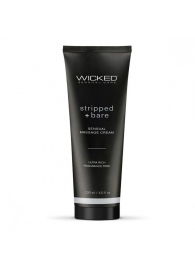 Массажный легкий крем WICKED Stripped plus Bare - 120 мл. - Wicked - купить с доставкой в Пушкино