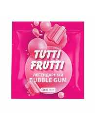 Пробник гель-смазки Tutti-frutti со вкусом бабл-гам - 4 гр. - Биоритм - купить с доставкой в Пушкино