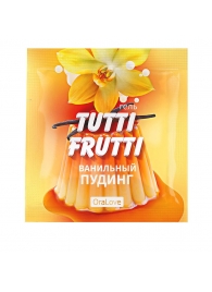 Пробник гель-смазки Tutti-frutti со вкусом ванильного пудинга - 4 гр. - Биоритм - купить с доставкой в Пушкино