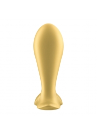 Золотистый анальный вибростимулятор Intensity Plug - Satisfyer - в Пушкино купить с доставкой