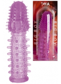 Фиолетовая насадка, удлиняющая половой член - 13,5 см. - Toyfa Basic - в Пушкино купить с доставкой