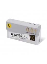 Презервативы Sagami Original 0.02 L-size увеличенного размера - 5 шт. - Sagami - купить с доставкой в Пушкино
