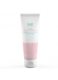 Лубрикант на водной основе Vibe Sensation с клубничным вкусом и легким вибрирующим эффектом - 50 гр. - INTT - купить с доставкой в Пушкино